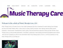 Tablet Screenshot of musictherapycare.com